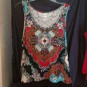 Bila - Bali Pattern Tank Top